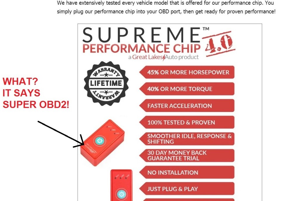 Supreme Performance Chip Accidentally Leaked as Super OBD Tuning Box in Ebay Ad