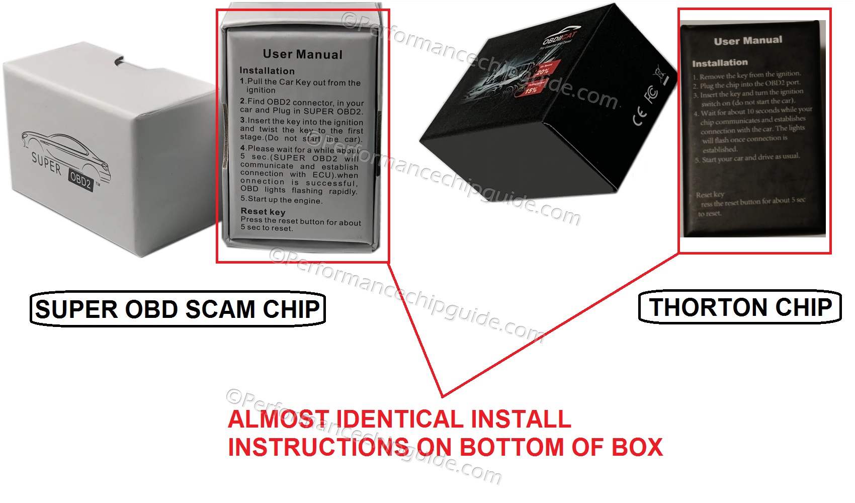 SuperOBD Box and Install Instructions vs Thorton Performance Chip Top Speed OBDII CAT